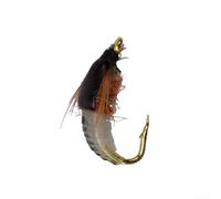 For Trout-Specific Scud Nymph Fly with Hand-Tied Feathers and High Carbon Steel Hook for Precision Presentation and Positive Hookups (14#)