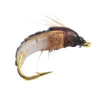 For Trout-Specific Scud Nymph Fly with Hand-Tied Feathers and High Carbon Steel Hook for Precision Presentation and Positive Hookups (12#)