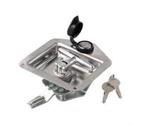 For Truck and Trailer Tool Box Latch with Stainless Steel T Handle and Lock for RV, Camper, and Utility Vehicle Doors
