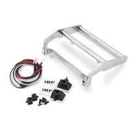 For TRX-4 For TRX4 Early For Bronco 1/10 Stainless Steel Anti Collision Front Bumper With Light RC Crawler Car Parts RC Repairs Models Spare