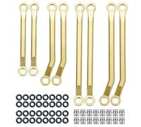 For Trx-4M 1/18 Rc Car 8Pcs Set Brass Heightened Chassis Clearance Link Rod Kit Upgrade Parts Decorative Spare Replace Toy Models Rc Parts(Type B)