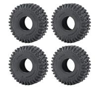 For TRX-4M For Bronco For Defender 1/18 For Axial For SCX24 1/24 64/65mm Replacement Beadlock Rubber Wheel Tires RC Car Truck Model Parts RC Accessories(Size a)