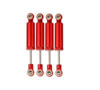 For TRX4 For Redcat For Axial For SCX10 II RBX10 1/10 4PCS 70/80/90/100/110mm Built-in For Spring Shock Absorber Damper RC Car Parts Replacement RC Car Shock Absorber(Red,80mm)
