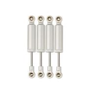 For TRX4 For Redcat For Axial For SCX10 II RBX10 1/10 4PCS 70/80/90/100/110mm Built-in For Spring Shock Absorber Damper RC Car Parts Replacement RC Car Shock Absorber(Silver,80mm)