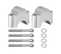 For TRX450 For TRX400 For TRX350 1 Pair Motorcycle 28mm 1 1/8" 22mm 7/8" Handlebar Riser Bar Mount Handle Clamp Motorcycle Handle Bar Riser(28MM Silver)