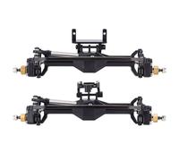For TRX4M 1/18 RC Crawler Axle Upgrade Parts +10mm Diamond CNC Brass Portal Axles With Lay Down Servo Mount Links RC Axles
