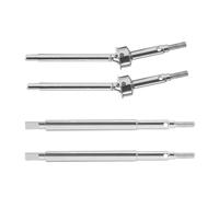 For TRX4M For Defender For Bronco Axle Shafts 5mm Extended 2mm Thread Front Rear Driveshaft Replacement 1/18 RC Crawler Upgrade Parts RC Accessories(Silver)