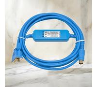 For TSXPCX1031 PLC Programming Cable Twido Series RS232 Serial Download Cable Gold-plated Durable Blue : 3m