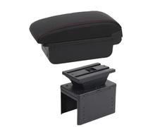 For TT Coupe Car Armrest Box Center Storage Box Interior Retrofit Parts Accessories OUSDUO(A1 red line No USB)