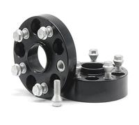 For TT Q3 R8 A3 A6 20/25/30/35/40/50mm PCD 5x112 57.1mm Wheel Spacer Adapter 2Piece(2PCD 25mm Black)