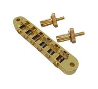 For Tune-O-Matic Guitar Fixed Saddle Bridge Tailpiece 1 Set Gold for ABR-1 for LP for SG Electric guitars Replacement parts(Bridge)