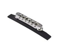 For Tune-O-Matic Roller Saddle Guitar Bridge for 6 String Electric Guitars or Jazz Guitars Made in Korea Discount(Nickel Ebony Bottom)