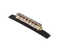 For Tune-O-Matic Roller Saddle Guitar Bridge for 6 String Electric Guitars or Jazz Guitars Made in Korea Discount(Gold Ebony Bottom)
