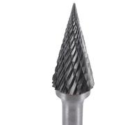 For Tungsten Carbide Burr Pointed Cone Shape Double Cut Rotary Burrs File 70x12mm With 14 Inch Shank