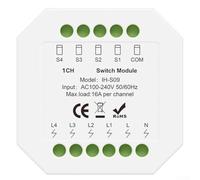 for tuya for zigbee Smart Light Switch 16A Wireless Relay Module Voice Group Control Timer Scene Automation White(Zig-bee 1 on)