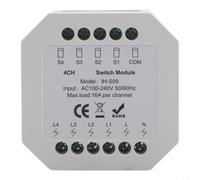 for tuya for zigbee Smart Light Switch 16A Wireless Relay Module Voice Group Control Timer Scene Automation White(Zig-bee 4 on)