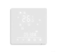 for TUYA Matter Smart Thermostat for Electric Floor Heating, WiFi Temperature Controller with 2.5D Touch Screen, Remote App Control, 5A, White