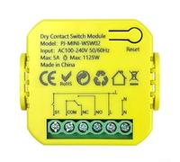 For Tuya Smart Dry Contact Switch Module 5A DC 12 24V AC 100 240V with Memory Feature and Compatibility for Various Switch Types in Smart Homes