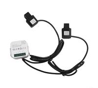 For Tuya Smart Energy Meter 2-Channel Bidirectional with CT Pliers, WiFi Current Meter for Smart Home, Real Time Measurement of Voltage Current Power Factor Frequency, AC 100-240 V, Remote Monitoring