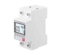 for TUYA Smart Energy Meter with LCD, WiFi Remote Control Circuit Breaker, Over/Under Voltage & Leakage Current Protector, Adjustable 1A-63A, 230V UK