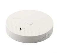 For Tuya Smart Home Glass Break Sensor Alarm 130dB Wireless App Control Vibration Detection Battery Operated Easy Install for Window Security White or(White)