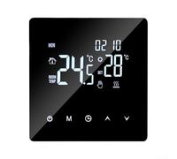 For Tuya Smart Ready 25A WiFi Thermostat for Electric Floor Heating Applications Up to 5000W Power Handling (Black)