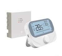 For Tuya Smart RF Boiler Thermostat with Scheduled Heating Programs Rotary Control and Real Time Indoor Environmental Data