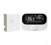 for TUYA Smart WIFI Programmable Thermostat for Floor Heating, Electric Underfloor Heating with Receiver, Wireless Wall-mounted Boiler Temperature Regulator(Wi-Fi)