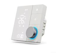 For Tuya Smart WiFi Thermostat for Electric and Water Heating Setups For ALEXA Compatible for Scheduling and Energy Management (Gray 16A)