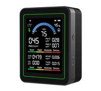 for tuya WiFi 10-in-1 Air Quality Monitor, PM2.5 HCHO Detector with 2.8" TFT Display, Self-Calibration, Type-C Rechargeable for Home Office