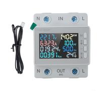 For Tuya WiFi For Smart Power Monitor with Overvoltage Undervoltage Protection, Remote APP Control for Electrical Energy Management and Power Monitoring (KWS - 302WF (with WIFI and power outages) )