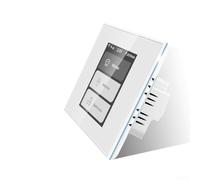 for TUYA WiFi Light Switch with Full, Screen LCD Touch, Display 5 in 1 Function, Controller for Lighting Curtain and Scene Control 220V Mesh Networking Energy Monitoring for Alexa Google Home(White)
