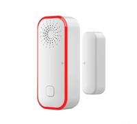 For Tuya WiFi Magnetic Sensor, with Powerful 100dB Sound and Red Light Alarm, Remote App Monitoring, Quick Arm and Disarm for Household Security
