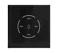 For Tuya WiFi Smart Boiler Control Switch 40A Water Heater Touch Panel,Remote App And Voice Control Compatible For Alexa,Countdown Timer Energy Saving Function(Black)