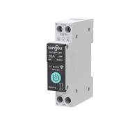 For TUYA WiFi Smart Circuit Breaker Switch 1P 6A 10A 16A 20A 25A 32A 40A 50A 63A Smart Home Wireless Remote Control WiFi Switch Module DIN Rail Compatibility High Current Capacity (32A With Metering)