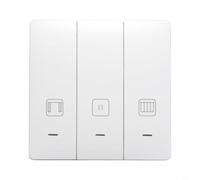 for tuya WiFi Smart Curtain Switch for Electric Curtains, Voice & App | Fire-retardant PC V0, App Remote Control, Scheduled Automation, for Voice Assistant Compatible, 100-240V, Bedroom Living Room
