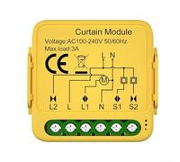 For TUYA WiFi Smart Curtain Switch Module with APP Control for Electric Roller Curtains, Supports Voice Assistant Integration for Smart Home Automation (B)