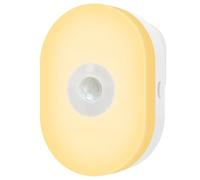 for Tuya WiFi Smart Led Night Light PIR Motion Sensor Light Plug in Wall Lamp Warm White RGB Timer Light App Voice Control (UK Plug)