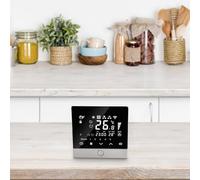 For Tuya WiFi Smart Thermostat for 220V Gas Electric Boiler, Features Remote App Control and Voice Functionality (white electric floor heating)