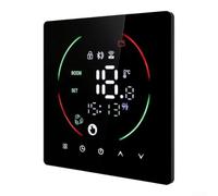 For Tuya WiFi Smart Thermostat For Underfloor Heating & Gas Boilers Black | Voice-control, Programmable Energy-saving, 11.4x10x6.8cm Compact Size