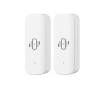 For Tuya WIFI Vibration Sensor, Wireless Smart WiFi Vibration Sensor for MINI Glass Break Detector For Smart Life App Control(2PCS)