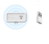 For Tuya ZigBee Smart Signal Repeater, Type-C Amplifier Extender Smart Home Automation Device Work with ZigBee Gateway Hub Smart Life (Repeater+Adapter)