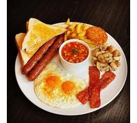 For Two: All Day Full English or Vegeterian Breakfast And A Hot Drink