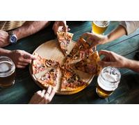 For Two People: Unlimited Starters Pizza Desserts & A Beer or Glass of Wine