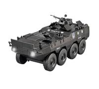 For Type 008 Infantry Armored Fighting Vehicle 1:24 Alloy Die-Casting Model Simulates Sound And Light Home Decoration(Black)