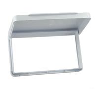 For Type 86 Double Socket Wall Cover Made of PC Material Reversible Thin Profile for Bathroom Moisture Resistant Kitchen Steam Resistant Outdoor (White)