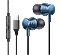 for Type C Earphones 1.2m Silicone Tips Black Blue for Type C(D)