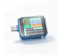 for Type for c for Power Meter 12A Max Touch Display Fast Charge Detector | 2.5D curved glass touch screen, intuitive control, real-time voltage current curves, for pd 3.1 support, 140W max power