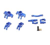 For Typhon For Grom 2S For Arrma For Granite 1/18 Aluminum Front And Rear Steering Gear Suit RC Car Monster Truck Upgrade Accessories RC Car Steering Knuckle(Blue)