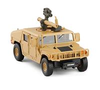 For U.S. Armed Military Forces H1 Chariot 1 32 Simulation Alloy Die-casting Sound And Light Pull Back Car Model Car Mini Replica Toys(Yellow)